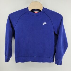 Nike Raglan Sleeve Crewneck Sweatshirt Mens‎ XL Blue Made in Malaysia